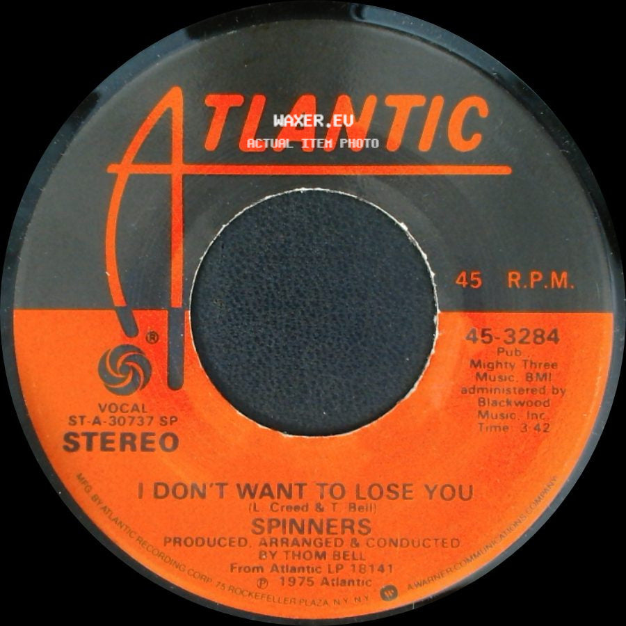 Spinners - They Just Can't Stop It (Games People Play) / I Don't Want To Lose You side B
