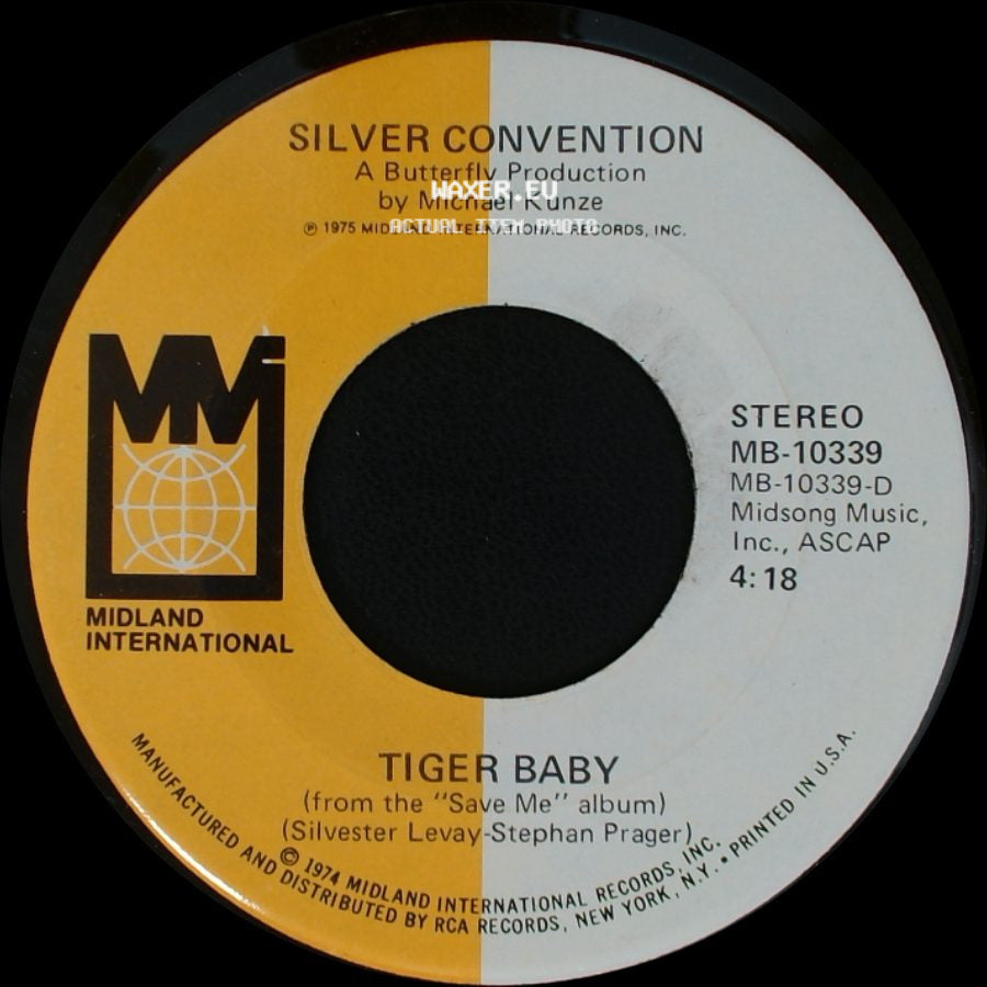 Silver Convention - Tiger Baby / Fly, Robin, Fly side A