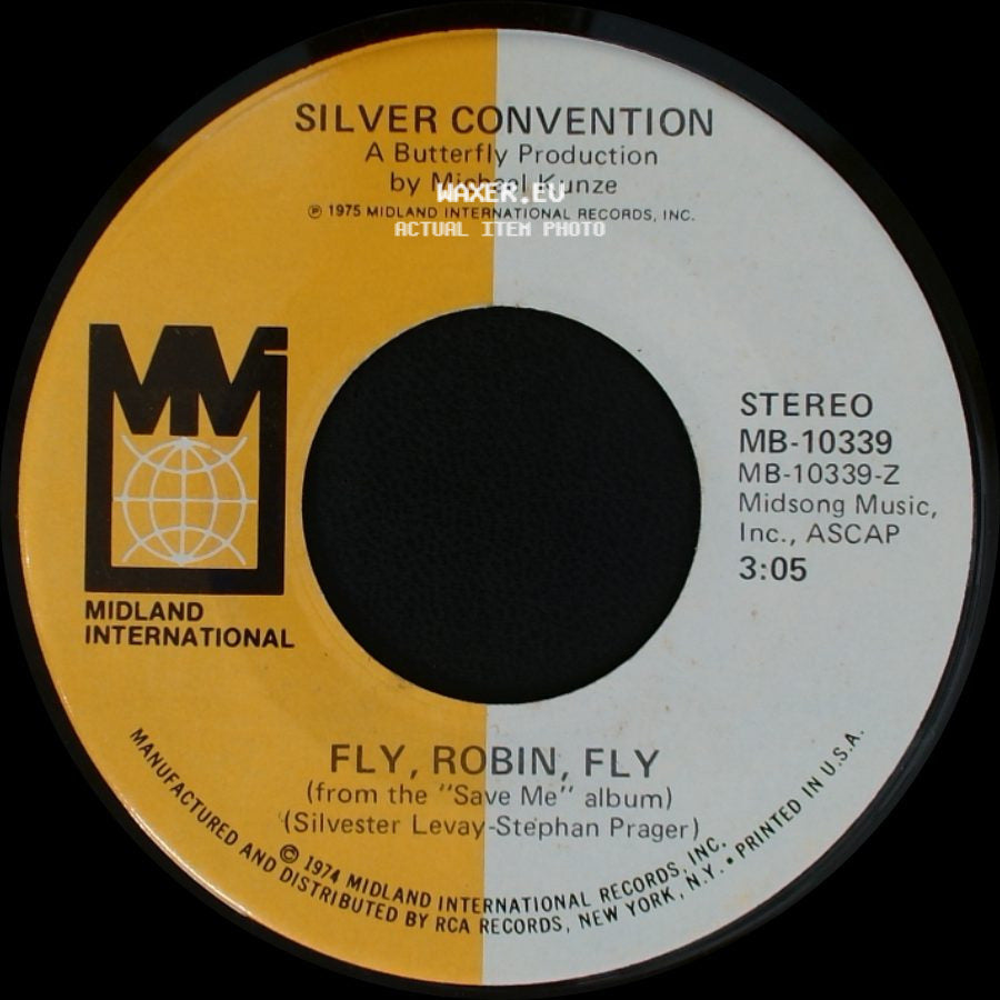Silver Convention - Tiger Baby / Fly, Robin, Fly side B