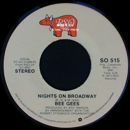 Bee Gees - Edge Of The Universe / Nights On Broadway side B