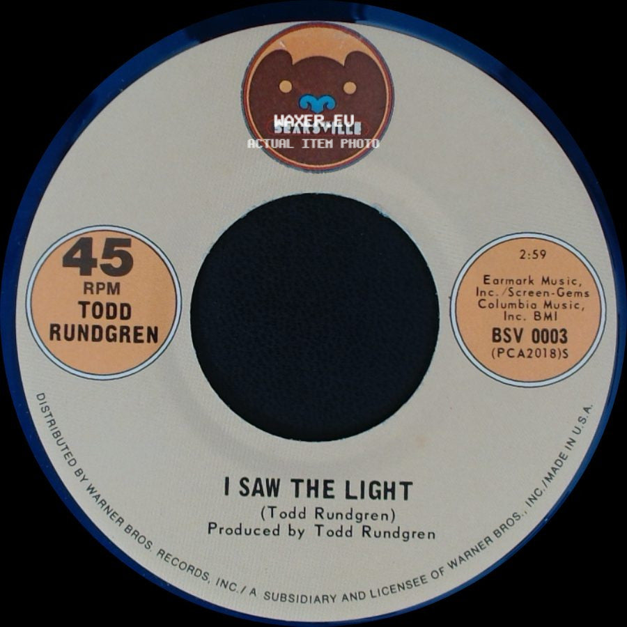 Todd Rundgren - I Saw The Light / Marlene side A