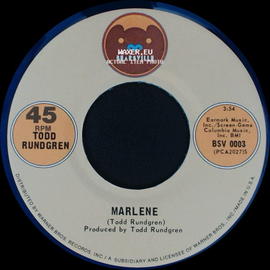 Todd Rundgren - I Saw The Light / Marlene side B