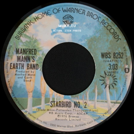 Manfred Mann's Earth Band - Starbird No. 2 / Blinded By The Light side A