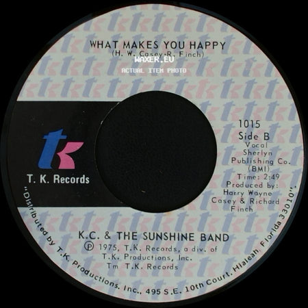 K.C. & The Sunshine Band - That's The Way (I Like It) / What Makes You Happy side B