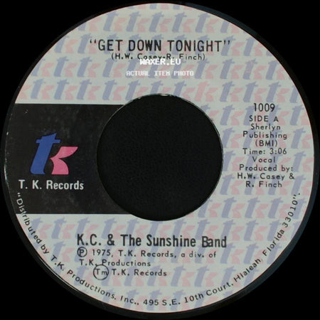 K.C. & The Sunshine Band - Get Down Tonight / You Don't Know side A