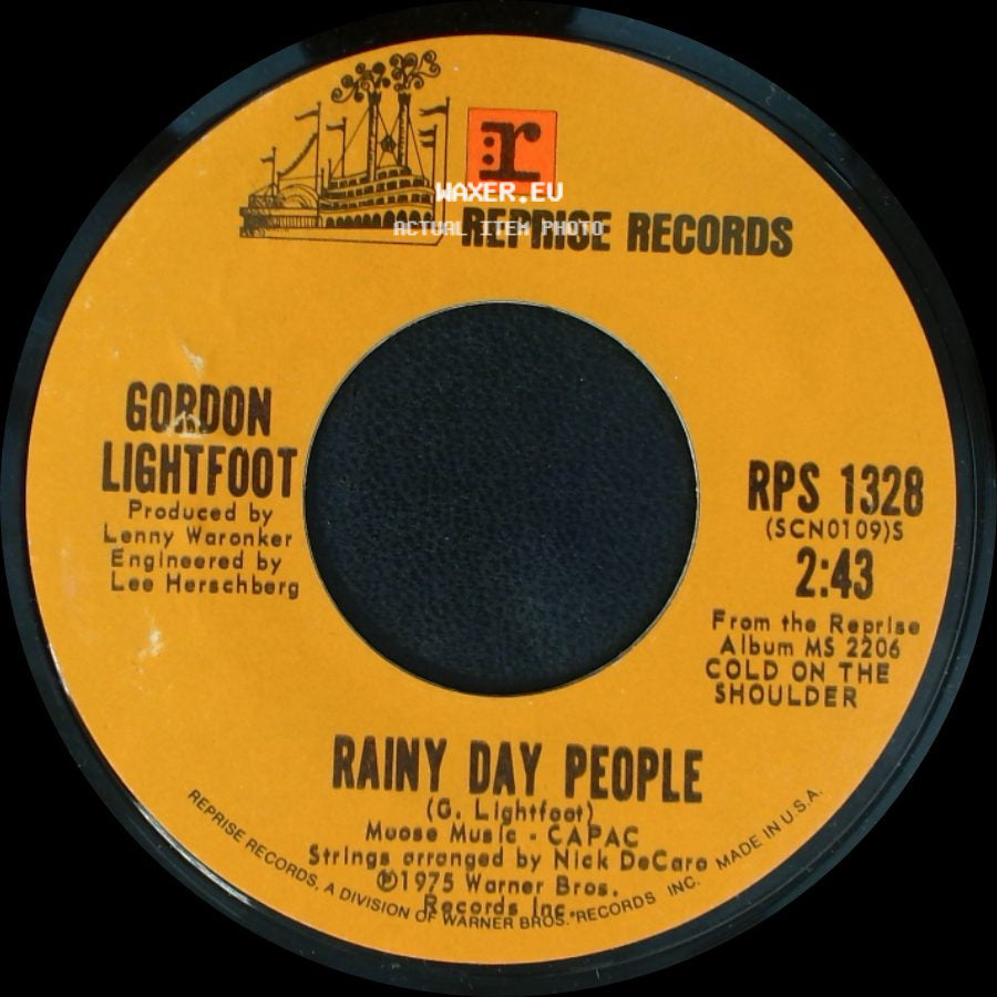 Gordon Lightfoot - Cherokee Bend / Rainy Day People side B