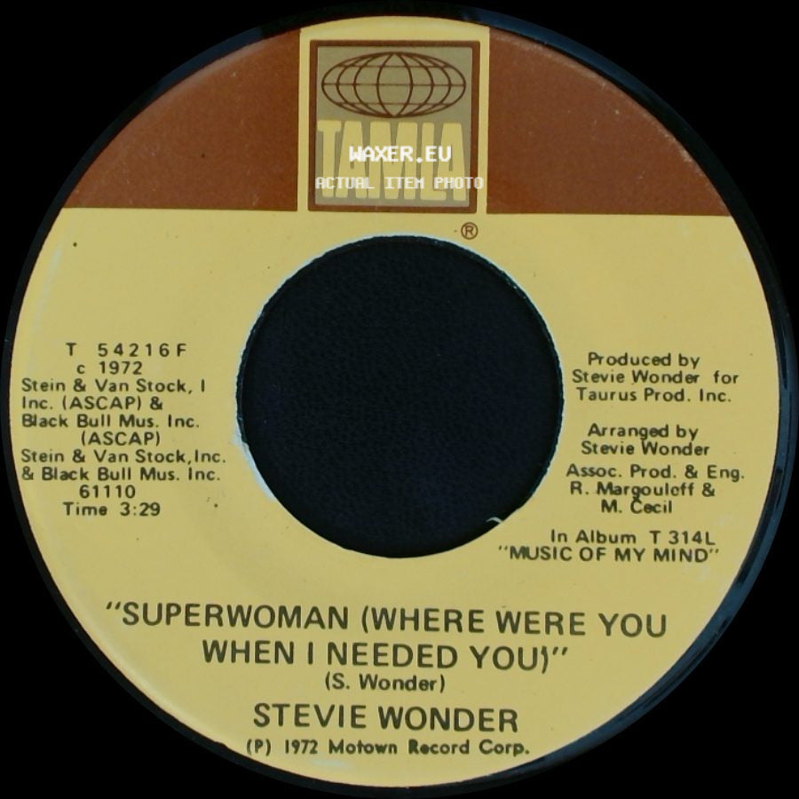 Stevie Wonder - Superwoman (Where Were You When I Needed You) / I Love Every Little Thing About You side A