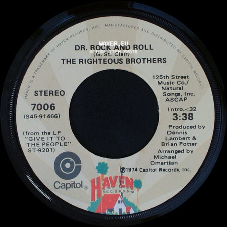 The Righteous Brothers - Dr. Rock And Roll / Dream On side A