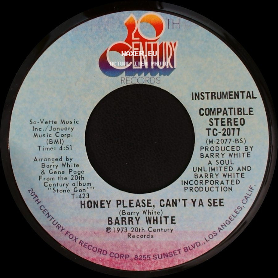 Barry White - Honey Please, Can't Ya See / Honey Please, Can't Ya See side B