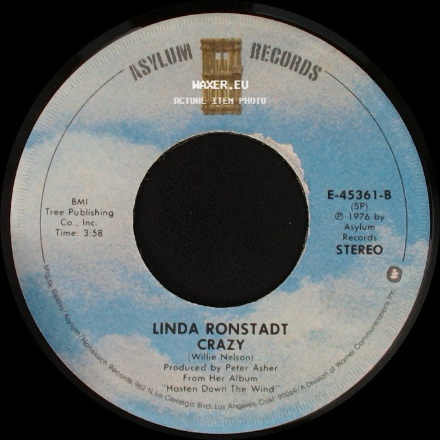 Linda Ronstadt - Someone To Lay Down Beside Me / Crazy side B
