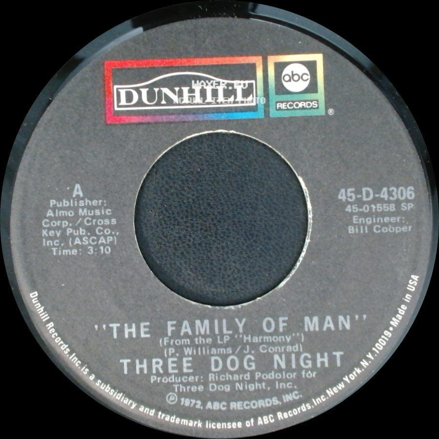 Three Dog Night - The Family Of Man / Going In Circles side A