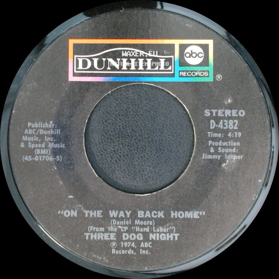 Three Dog Night - The Show Must Go On / On The Way Back Home side B