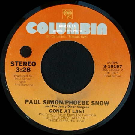 Paul Simon / Paul Simon/Phoebe Snow And The Jessy Dixon Singers - Take Me To The Mardi Gras / Gone At Last side B