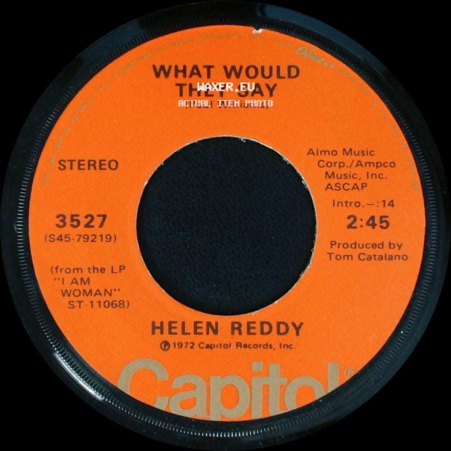 Helen Reddy - What Would They Say / Peaceful side A