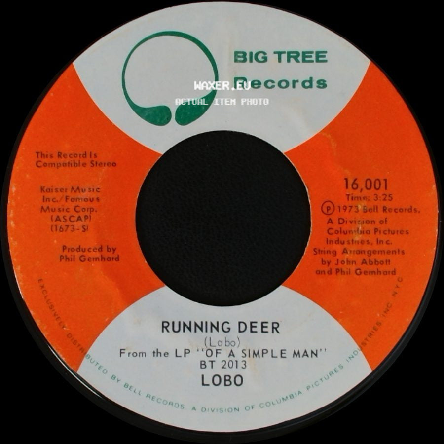 Lobo - Running Deer / It Sure Took A Long, Long Time side A