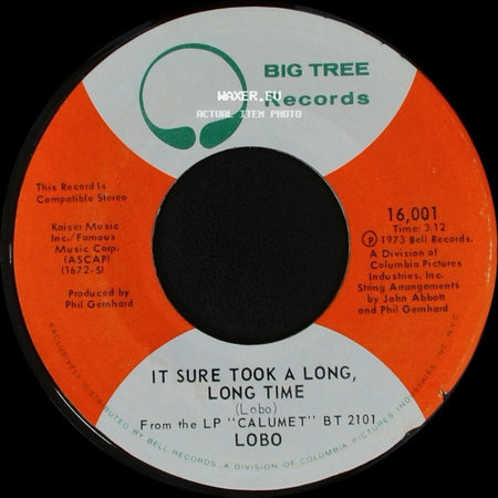 Lobo - Running Deer / It Sure Took A Long, Long Time side B