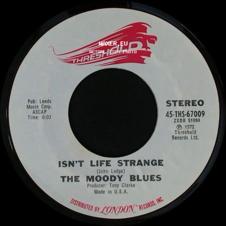The Moody Blues - After You Came / Isn't Life Strange side B