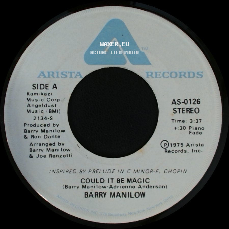 Barry Manilow - Could It Be Magic / I Am Your Child side A