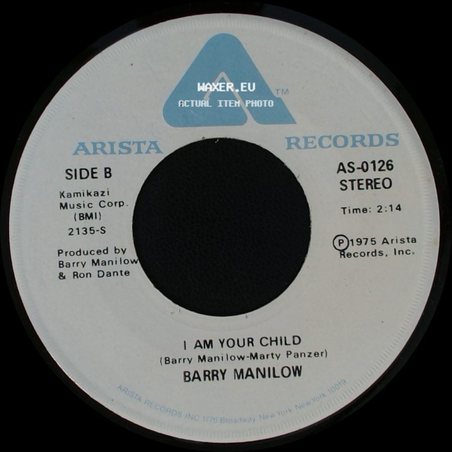 Barry Manilow - Could It Be Magic / I Am Your Child side B