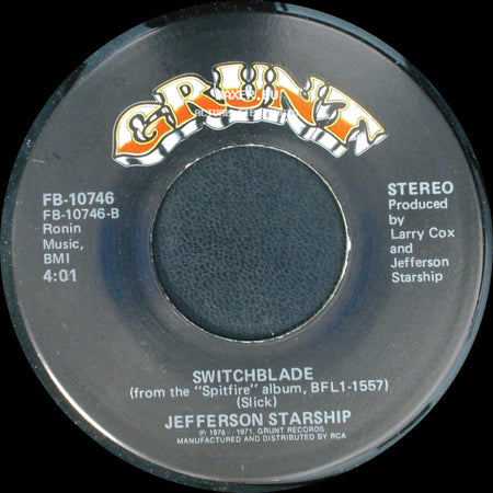 Jefferson Starship - With Your Love / Switchblade side B