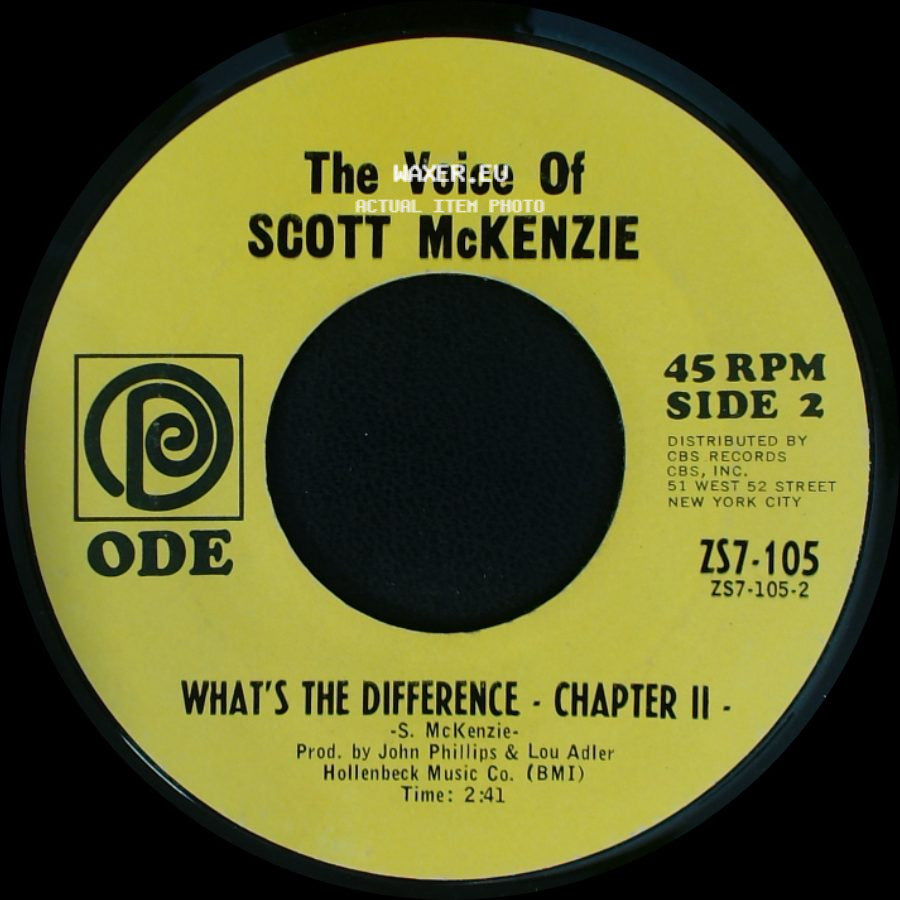 Scott Mckenzie - Like An Old Time Movie / What's The Difference - Chapter Ii - side B