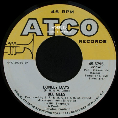 Bee Gees - Man For All Seasons / Lonely Days side B