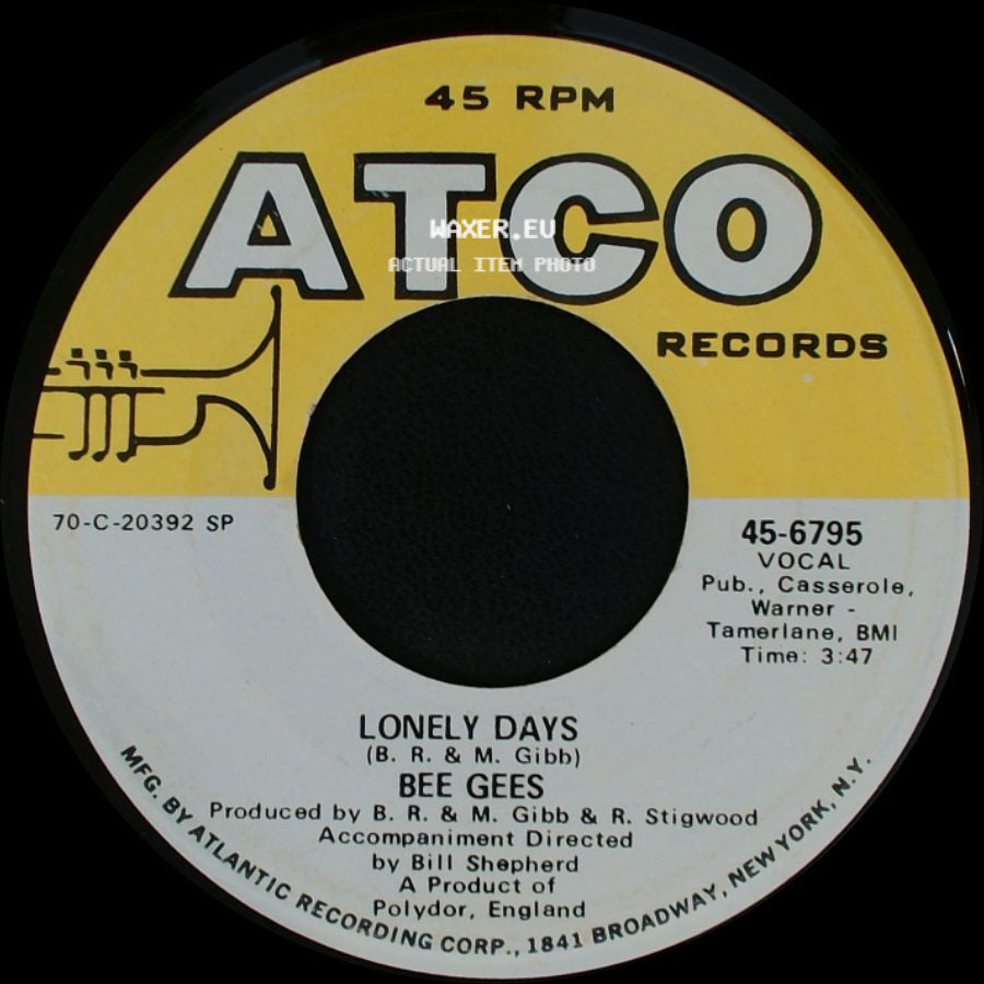 Bee Gees - Man For All Seasons / Lonely Days side B