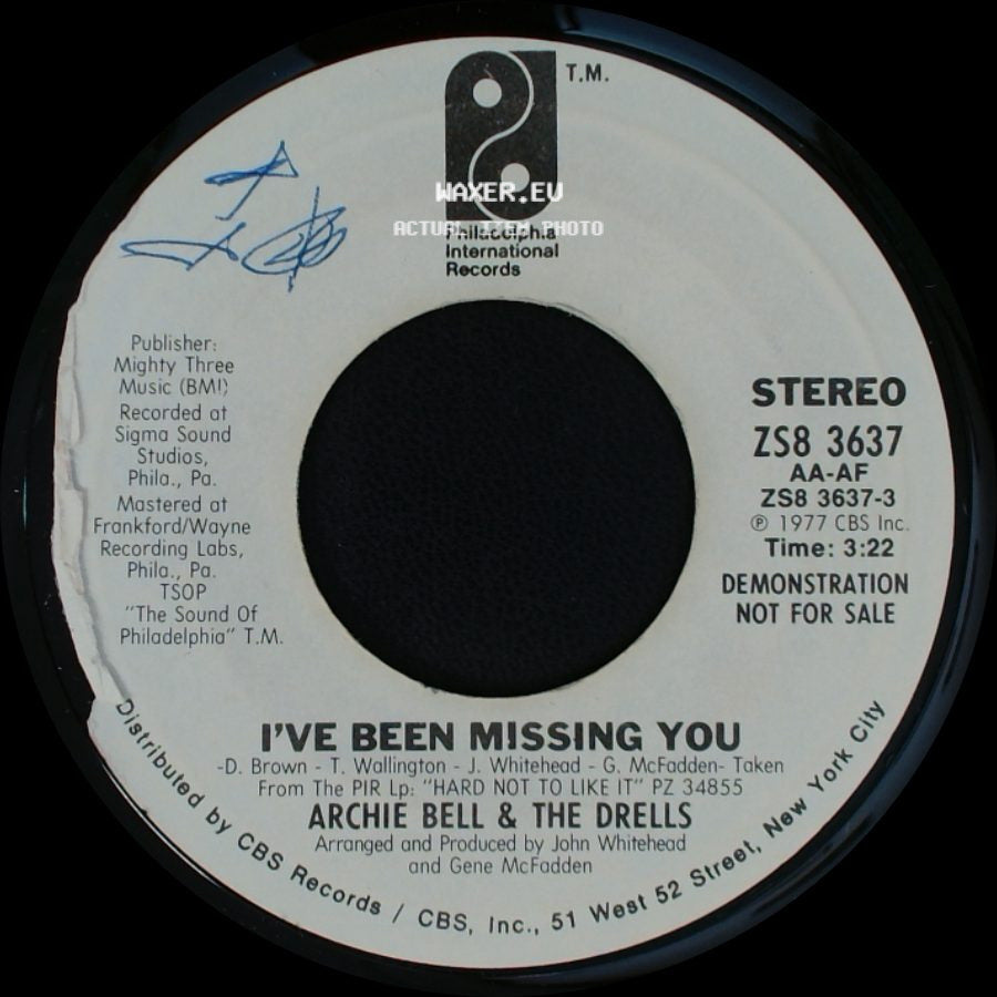 Archie Bell & The Drells - I've Been Missing You / I've Been Missing You side A