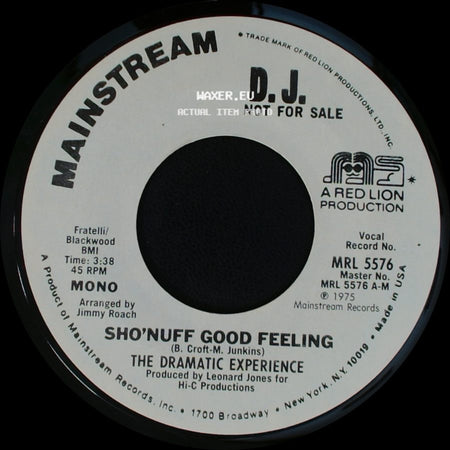 The Dramatic Experience - Sho'nuff Good Feeling / Sho'nuff Good Feeling side B