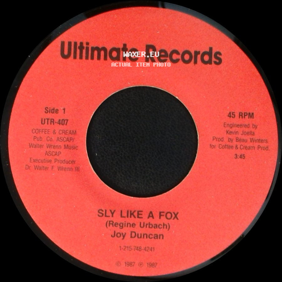 Joy Duncan - Sly Like A Fox / I Had A Talk With My Man side A