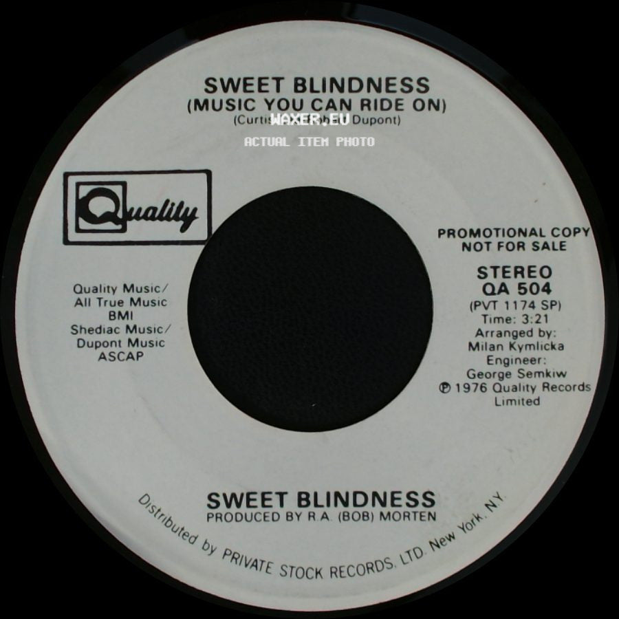 Sweet Blindness - (Music You Can Ride On) / (Music You Can Ride On) side A