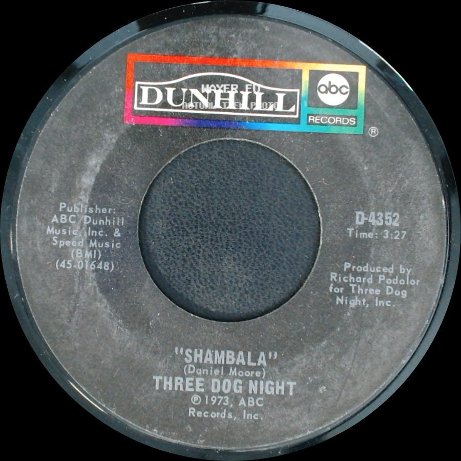 Three Dog Night - "Our "B" Side" / Shambala side B