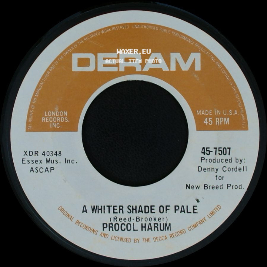 Procol Harum - A Whiter Shade Of Pale / Lime Street Blues side A
