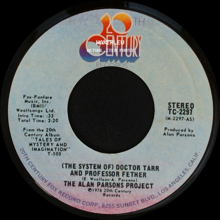 The Alan Parsons Project - (The System Of) Doctor Tarr And Professor Fether / A Dream Within A Dream side A