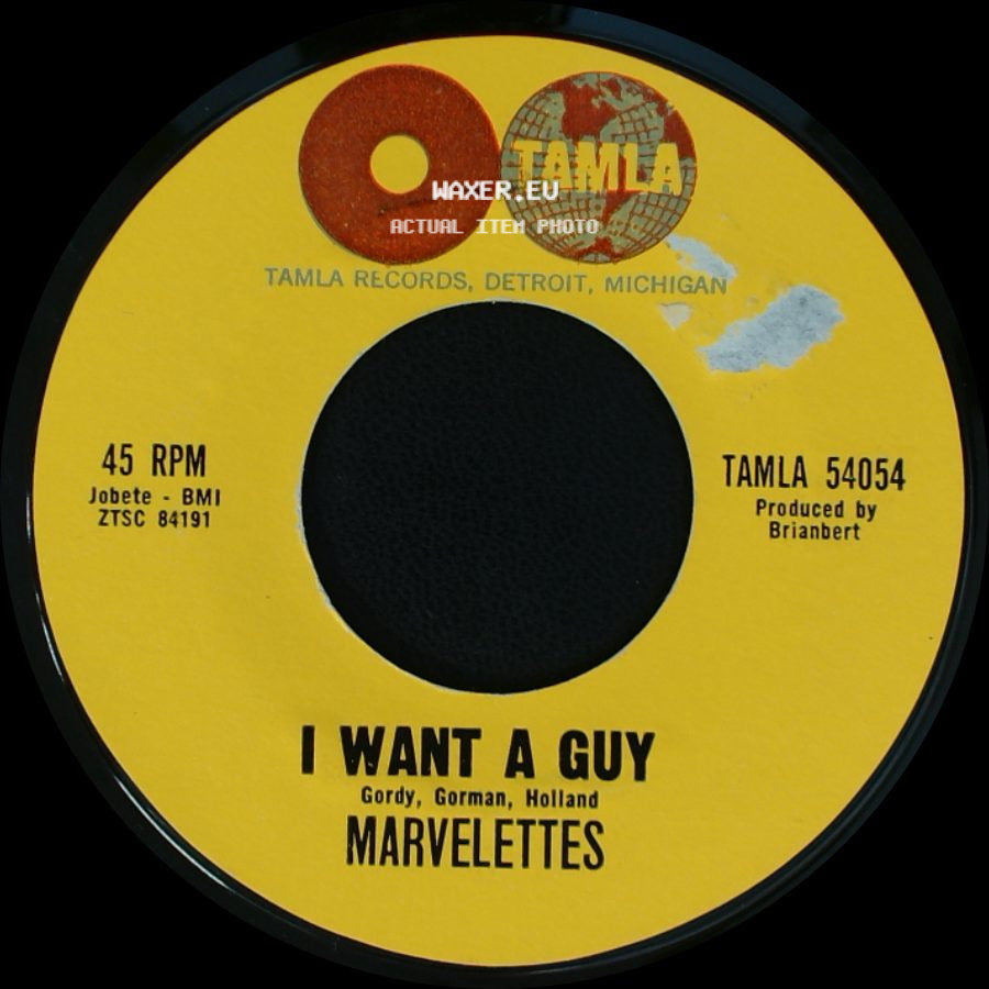 Marvelettes - Twistin' Postman / I Want A Guy side B