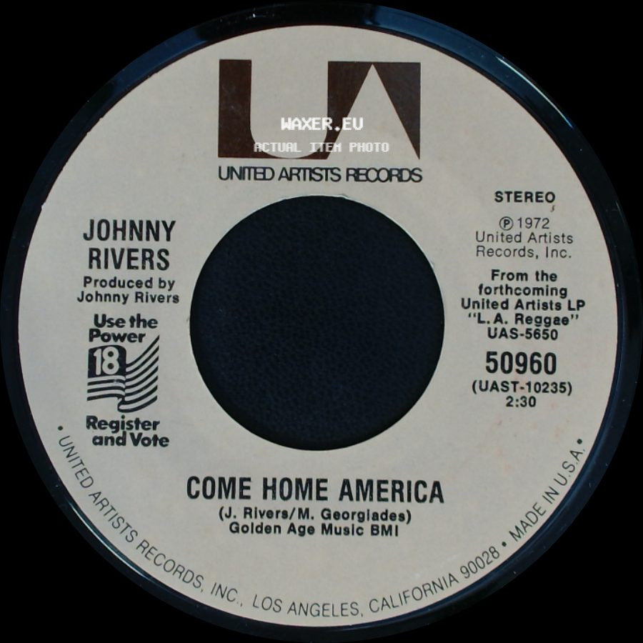 Johnny Rivers - Come Home America / Rockin' Pneumonia — Boogie Woogie Flu side A