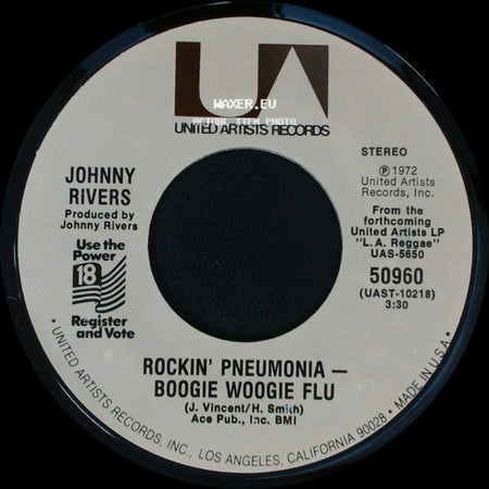 Johnny Rivers - Come Home America / Rockin' Pneumonia — Boogie Woogie Flu side B