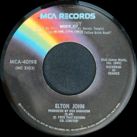 Elton John - Harmony / Bennie And The Jets side A