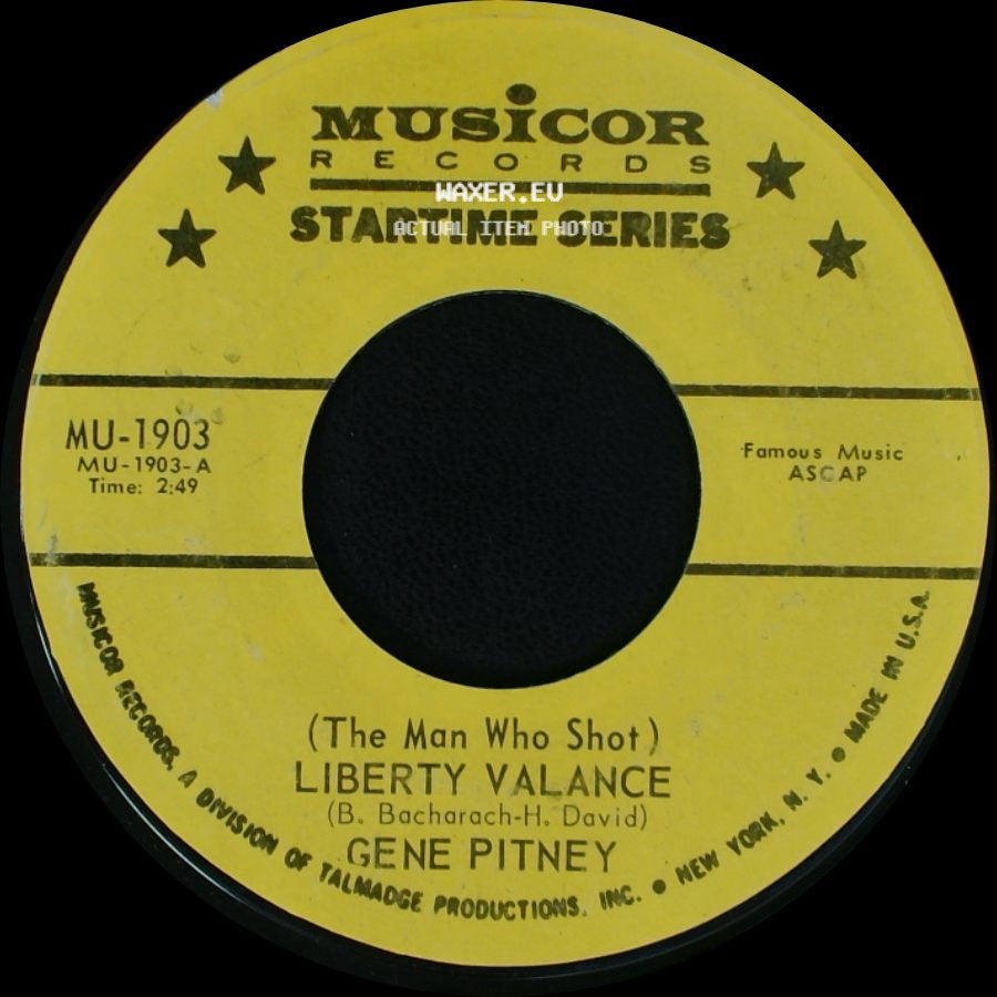 Gene Pitney - (The Man Who Shot) Liberty Valance / Half Heaven-Half Heartache side A