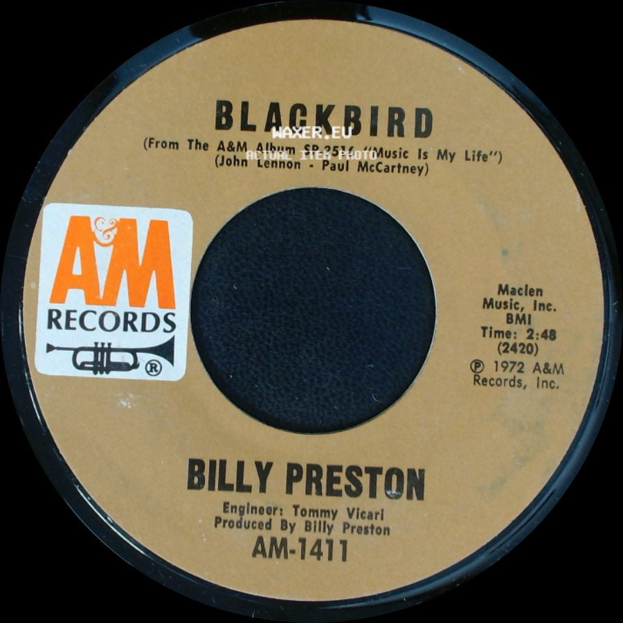 Billy Preston - Blackbird / Will It Go Round In Circles side A