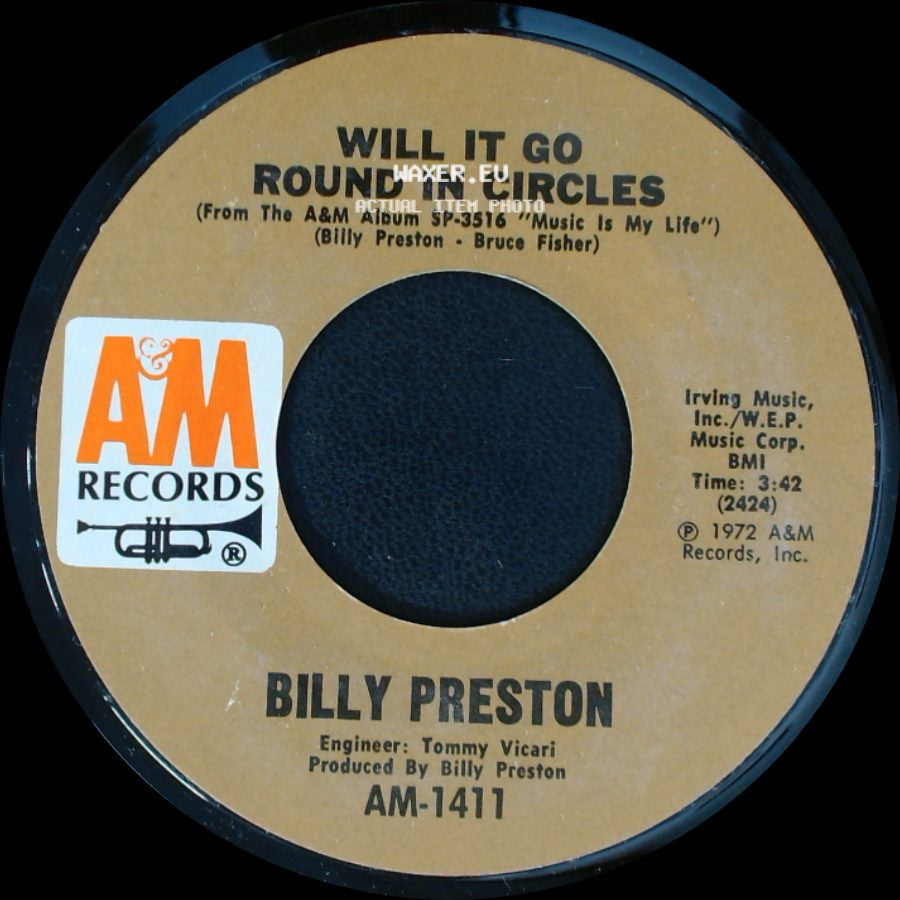 Billy Preston - Blackbird / Will It Go Round In Circles side B