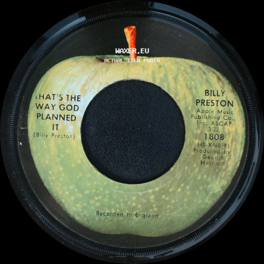 Billy Preston - That's The Way God Planned It / What About You? side A
