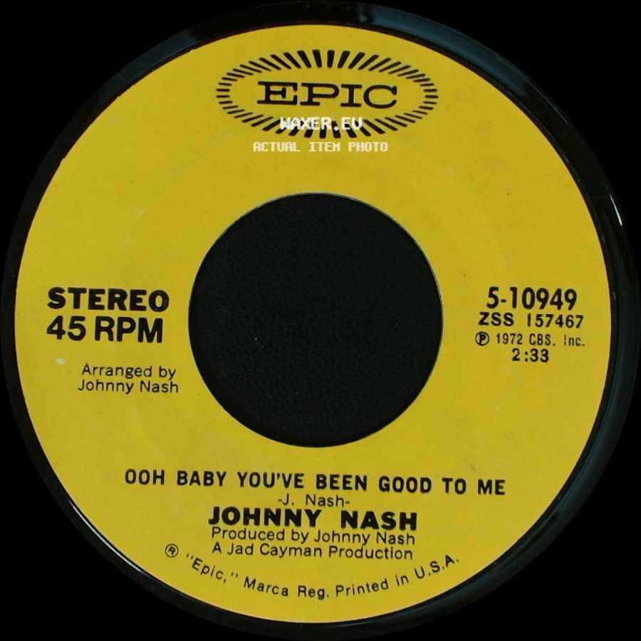 Johnny Nash - Ooh Baby You've Been Good To Me / Stir It Up side A