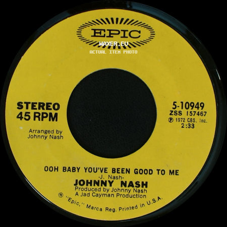 Johnny Nash - Ooh Baby You've Been Good To Me / Stir It Up side A