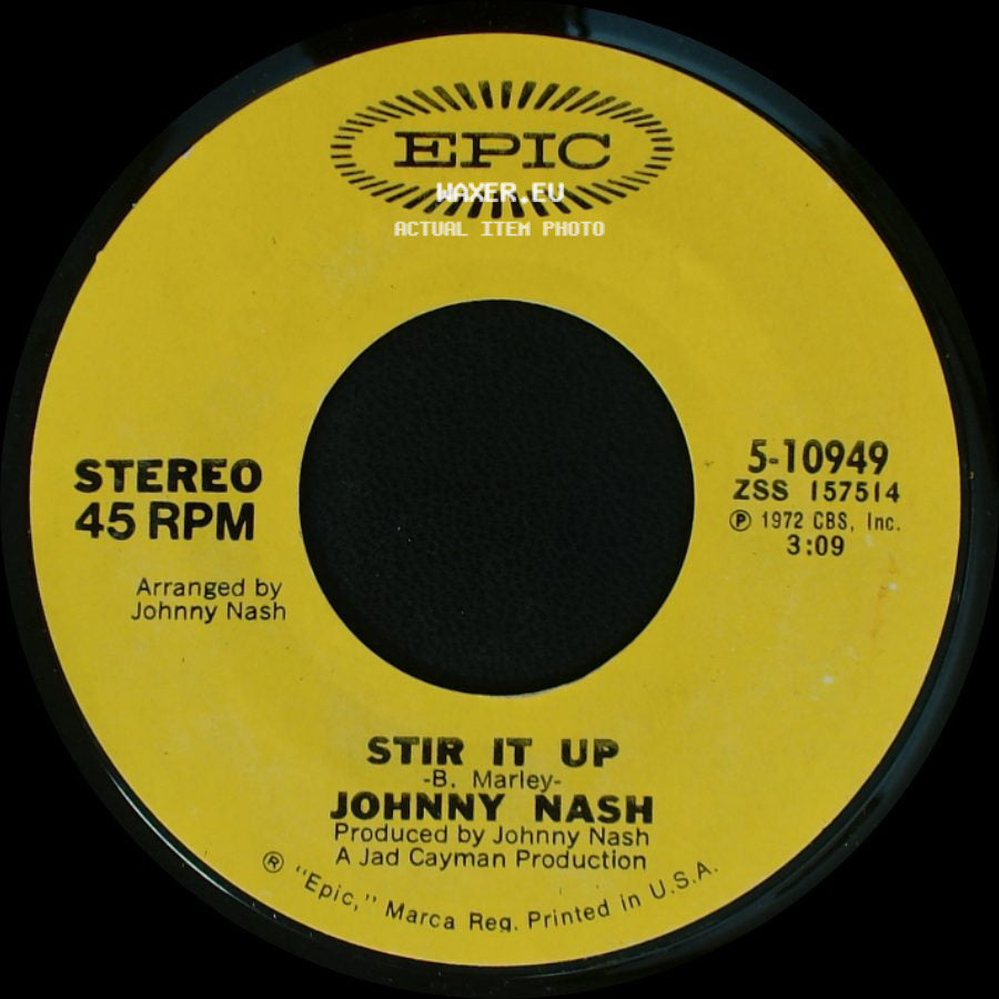 Johnny Nash - Ooh Baby You've Been Good To Me / Stir It Up side B