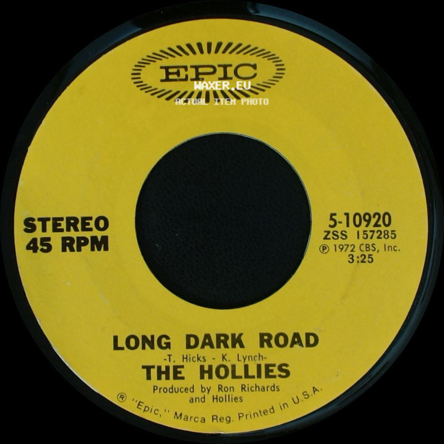 The Hollies - Indian Girl / Long Dark Road side B
