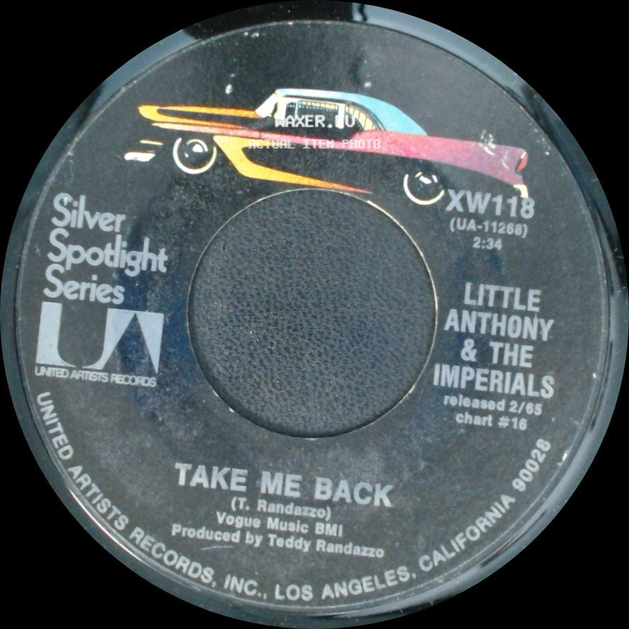 Little Anthony & The Imperials - Take Me Back / Hurt So Bad side A