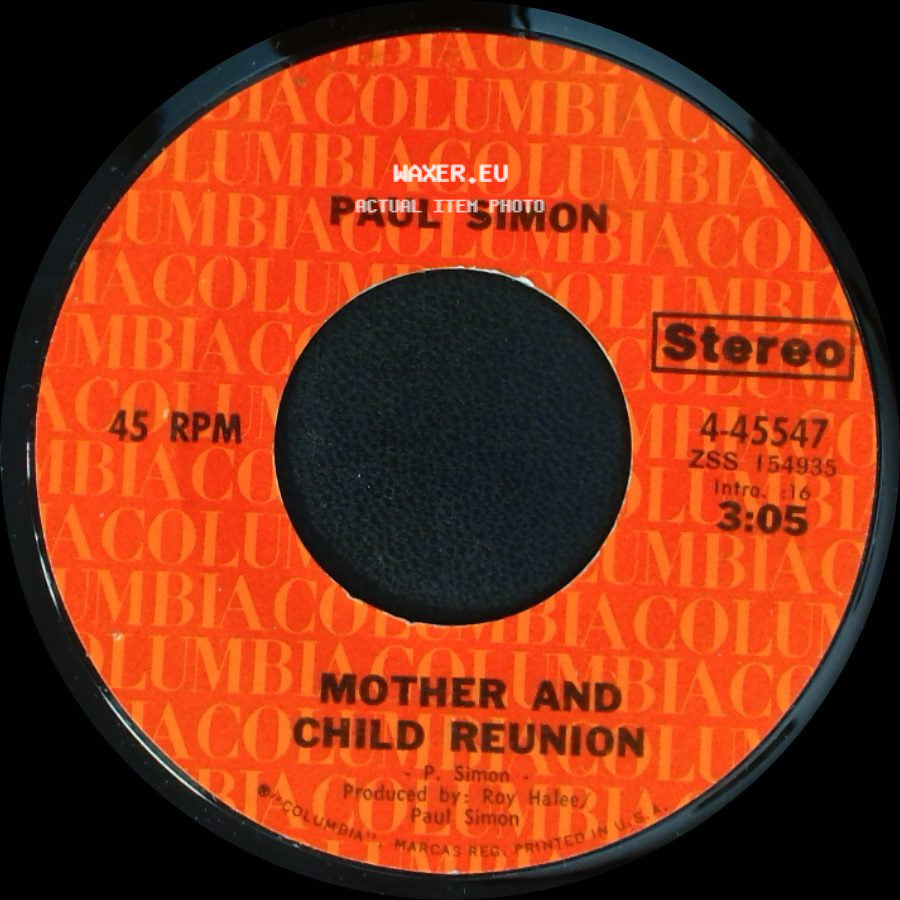 Paul Simon - Mother And Child Reunion / Paranoia Blues side A