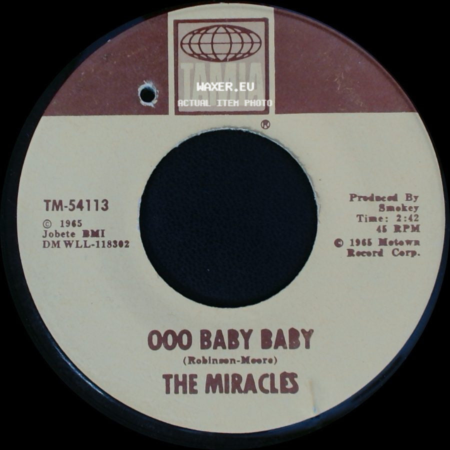 The Miracles - All That's Good / Ooo Baby Baby side B