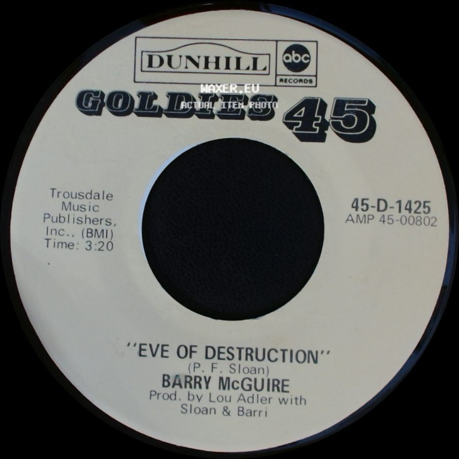 Barry Mcguire - Child Of Our Times / Eve Of Destruction side B